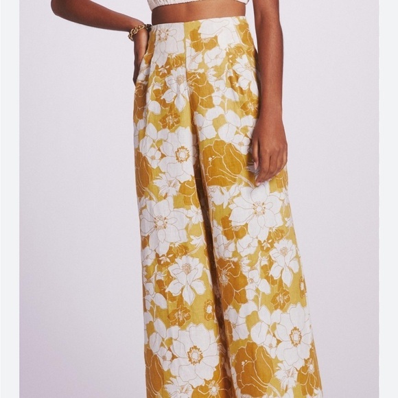 Anthropologie Pants - Anthropologie |  Faithful the Brand Floral Wide Leg Linen Pants | Size 6